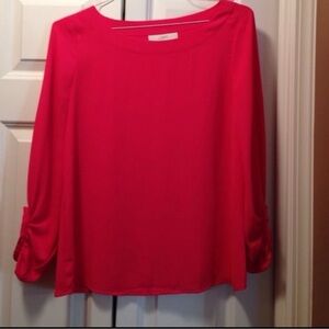 Ann Taylor coral blouse